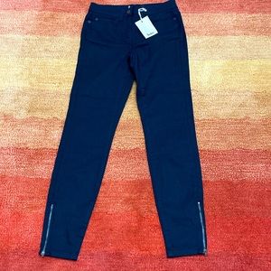 Boden Zipper Ankle Skimmer Jeans Size 2R Black WC145, NEW With Tags